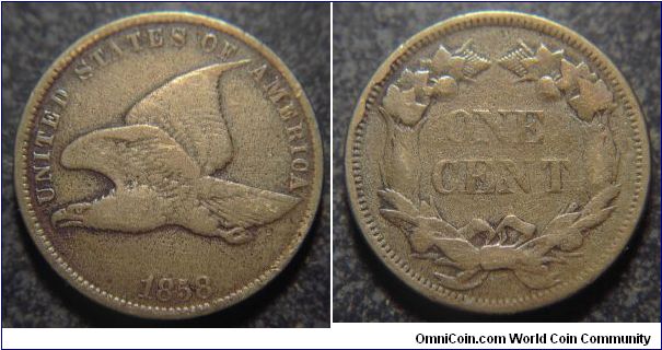 1858 Small Letter Flying Eagle