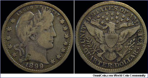 1899 Barber Quarter