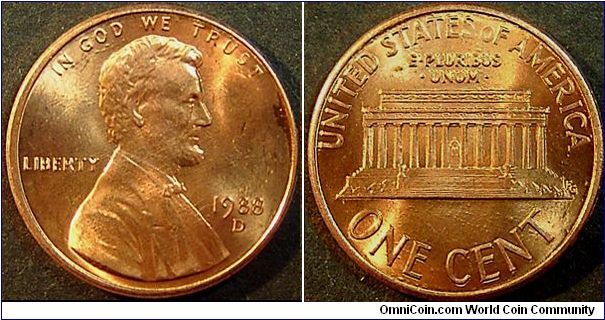 1988D RDV-006, Reverse Design of a 1989 Lincoln Cent