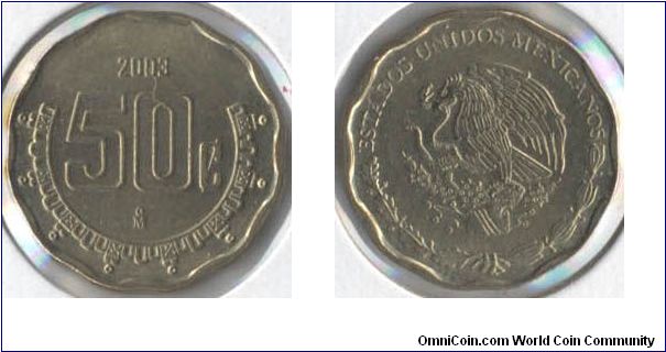 50 centavo
Aluminum Bronze
22mm