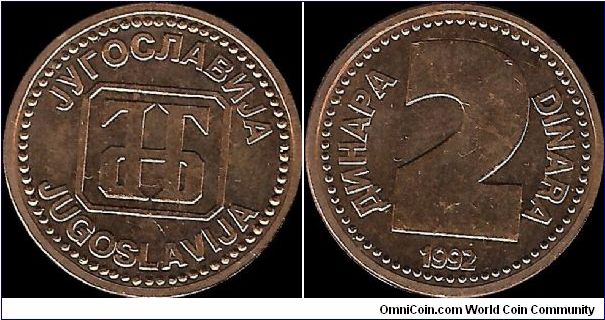 2 Dinars 1992