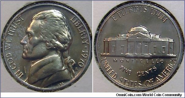 1970S Jefferson Nickel Proof