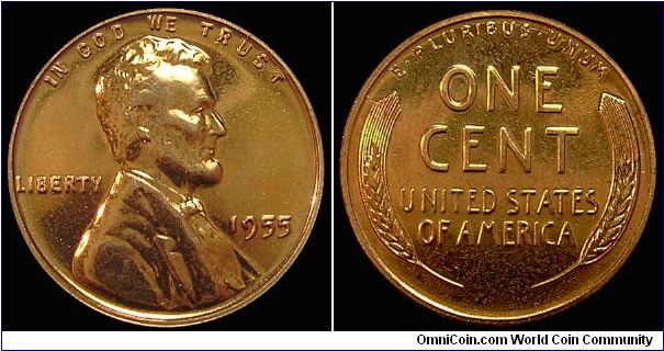 1955 Lincoln Cent Proof
