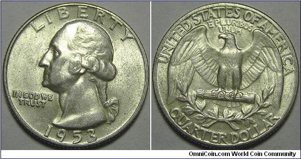 1953 Washington Quarter