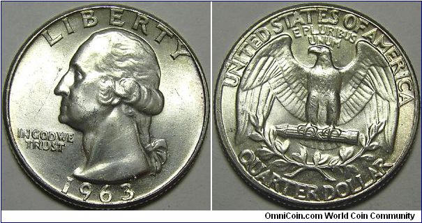 1963 Washington Quarter