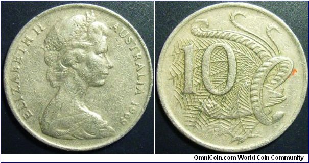 Australia 1969 10 cents. Special thanks to Nancyc!