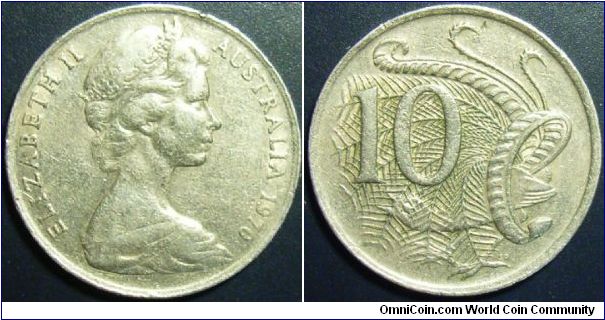 Australia 1970 10 cents. Special thanks to Nancyc!