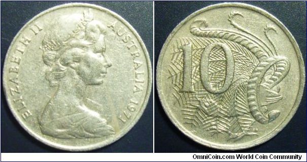 Australia 1971 10 cents. Special thanks to Nancyc!