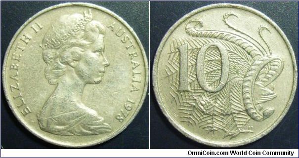 Australia 1978 10 cents. Special thanks to Nancyc!