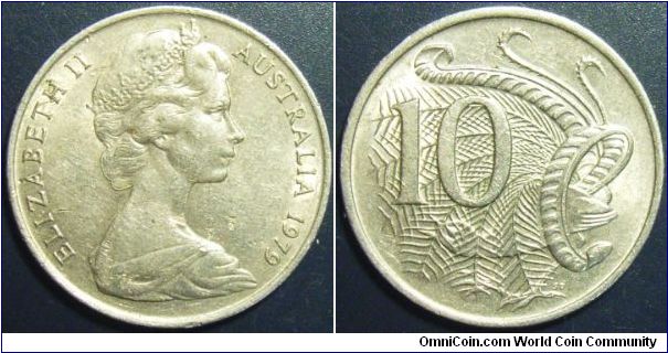 Australia 1979 10 cents. Still in a nice condition. Special thanks to Nancyc!