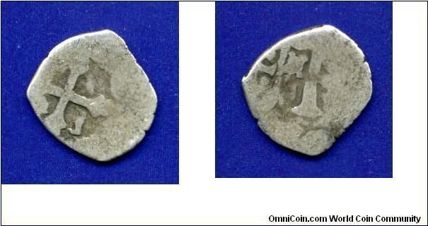 1/2 Real. Spanish Silver Cob.
The so-called Marine money. He served as raw material for chasing European Thaler's coins.
Carlos I, also known as Emperor of Holy Roman Empire as Charles V (1516-1556).


Ag.