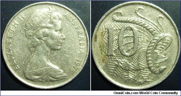 Australia 1978 10 cents. Special thanks to latman100!