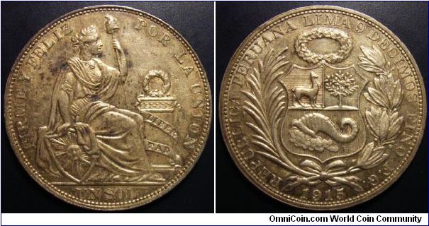 Peru 1915 1 sol.