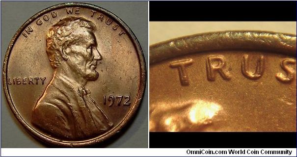 1972 Lincoln Cent Doubled Die Obverse