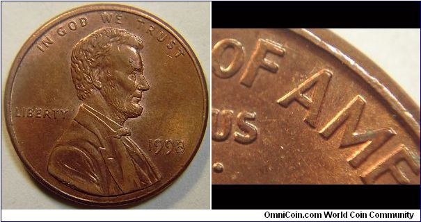 1998 Lincoln Cent, Wide AM