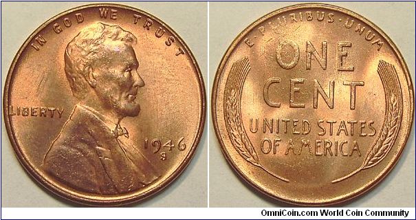 1946S Lincoln Cent