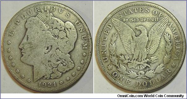 1921 Morgan Dollar