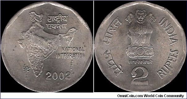 2 Rupees 2002 (B)