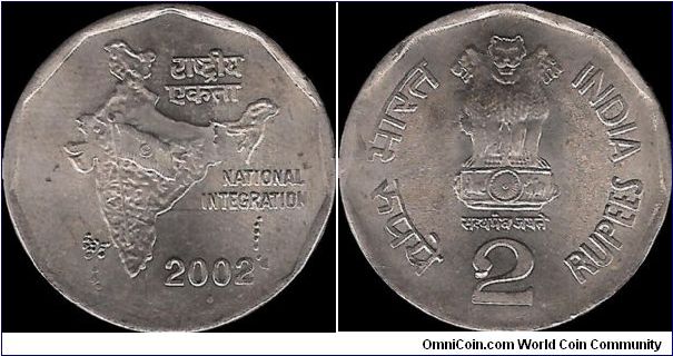 2 Rupees 2002 (B)