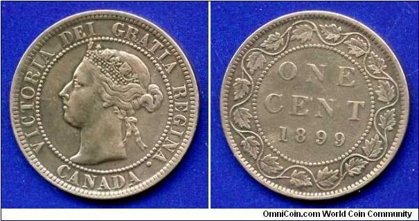 1 cent.
Victoria (1837-1901).
Without mintmark. Royal Mint, London.


Br.