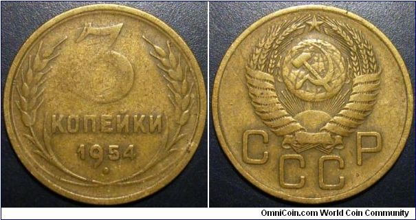 Russia 1954 3 kopek.