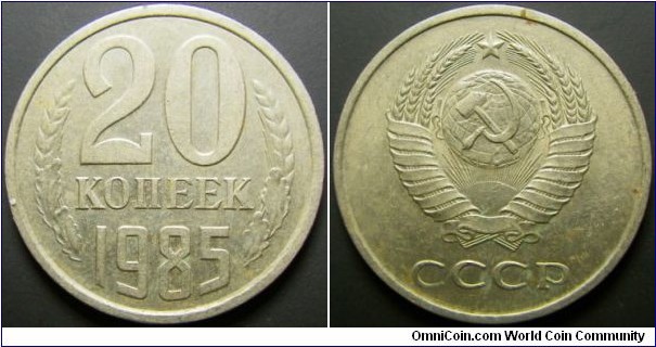 Russia 1985 20 kopek.