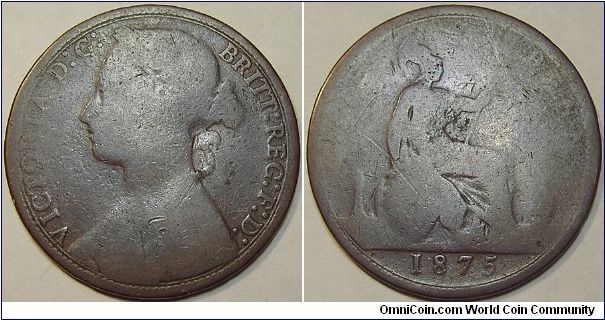 1875 One Penny