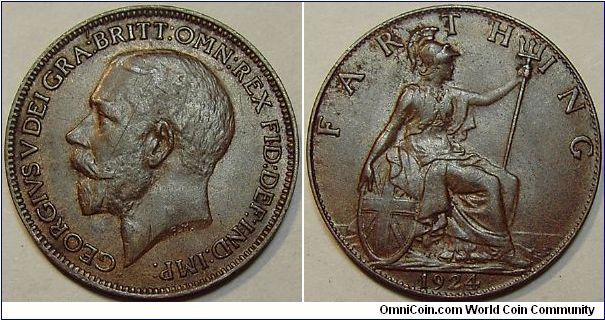 1924 George V, Farthing