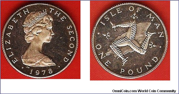 1 pound (sovereign)
Triskeles over map of the Isle of man
effigy of Elizabeth II by Arnold Machin
0.925 silver