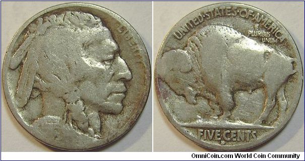 1915D Indian Head (Buffalo) Five Cents