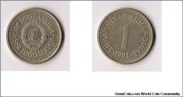 1 Yugoslavian Dinar
