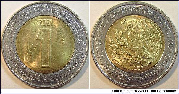 2001 Mexico, One Peso