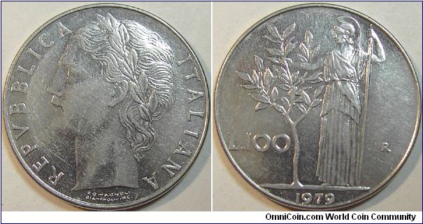 1979 Italy Republic, 100 Lire