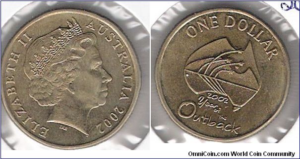 1 Dollar coin, celebrating the Year of the Outback.