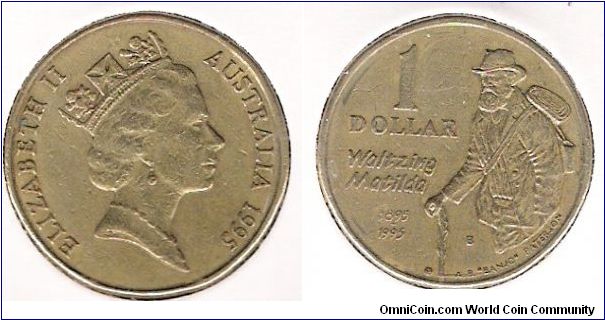 1 Dollar coin, Waltzing Matilda.
