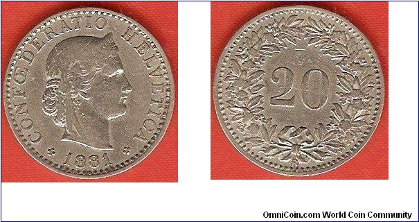 20 rappen
nickel