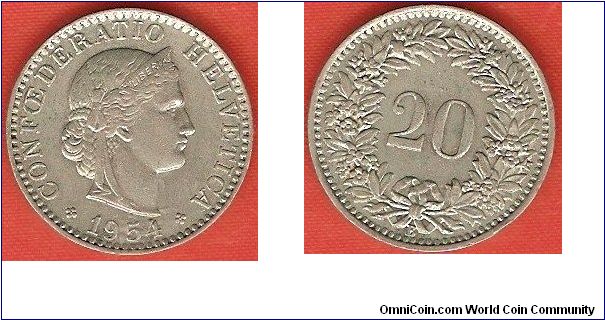 20 rappen
copper-nickel