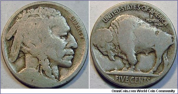 1918D Indian Head (Buffalo) Five Cents