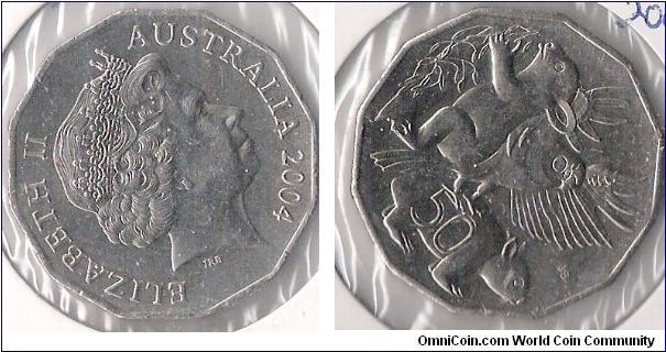 50 cent coin, Children's contest reverse.