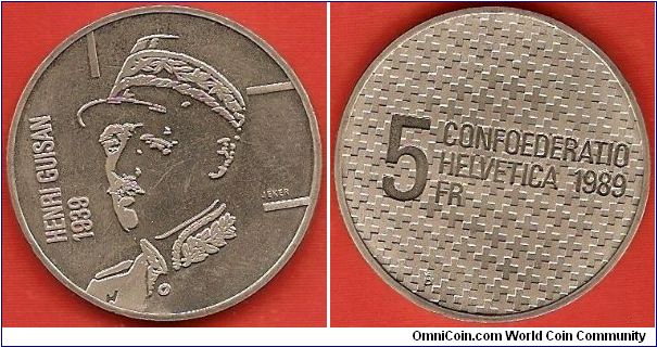 5 francs
General Guisan / 1939 Mobilization
copper-nickel