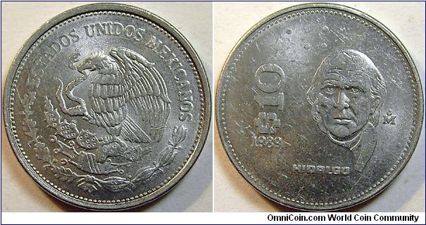 1989 Mexico, 10 Pesos