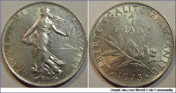 1973 France, 1 Franc