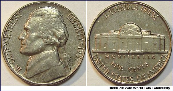 1957 Jefferson, Five Cents