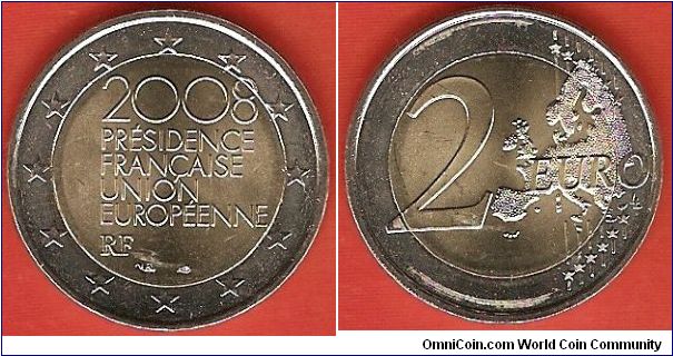 2 euro
French presidency of the European Union
bimetal coin