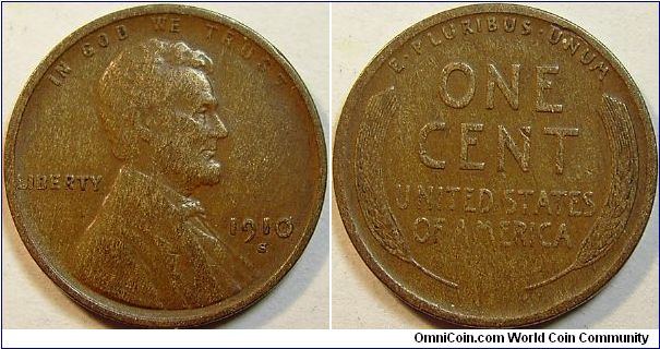 1910S Lincoln Cent