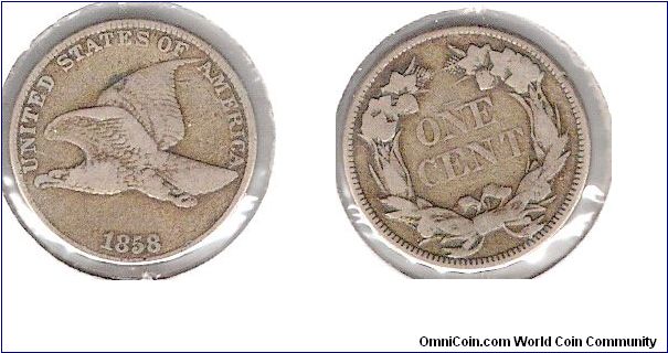 Flying Eagle cent, L.L.