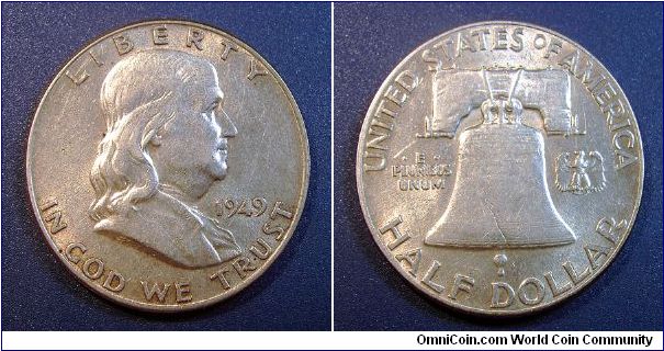 1949 Franklin, Half Dollar