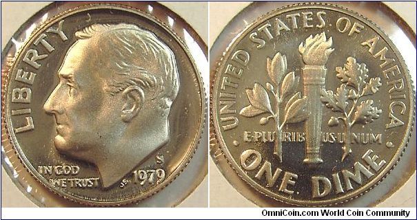 1979S Rosevelt, One Dime, Proof