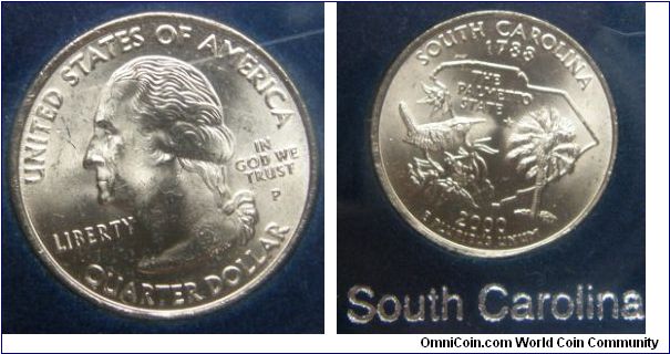 2000 US Mint Commemorative Quarters Philadelphia Set