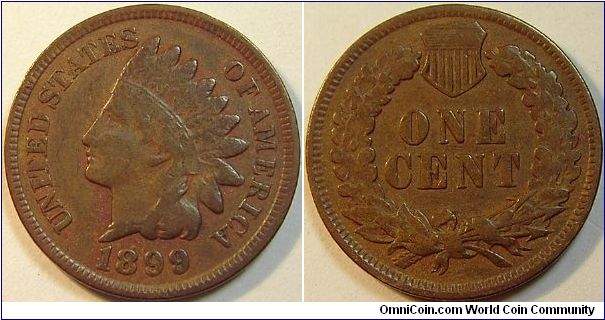 1899 Indian Head, One Cent